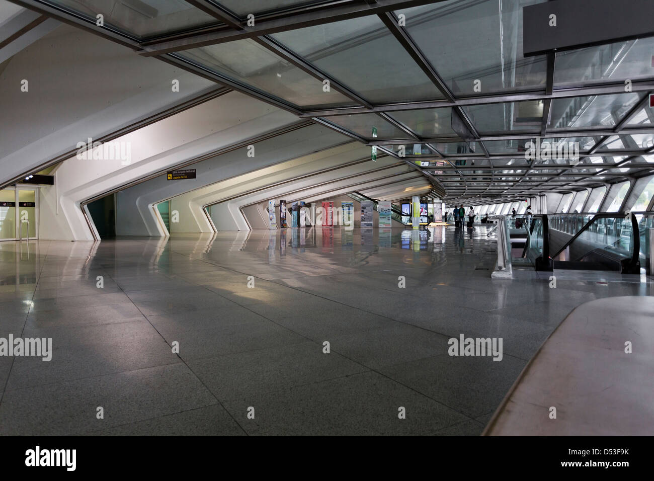 Bilbao Airport arrivals hall Stock Photo