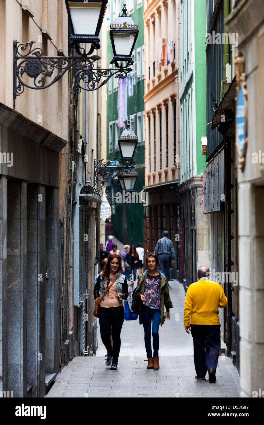 Bilbao's Casco Viejo Stock Photo