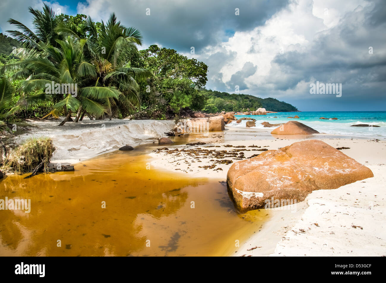Anse Lazio beach, Praslin island, Seychelles Stock Photo