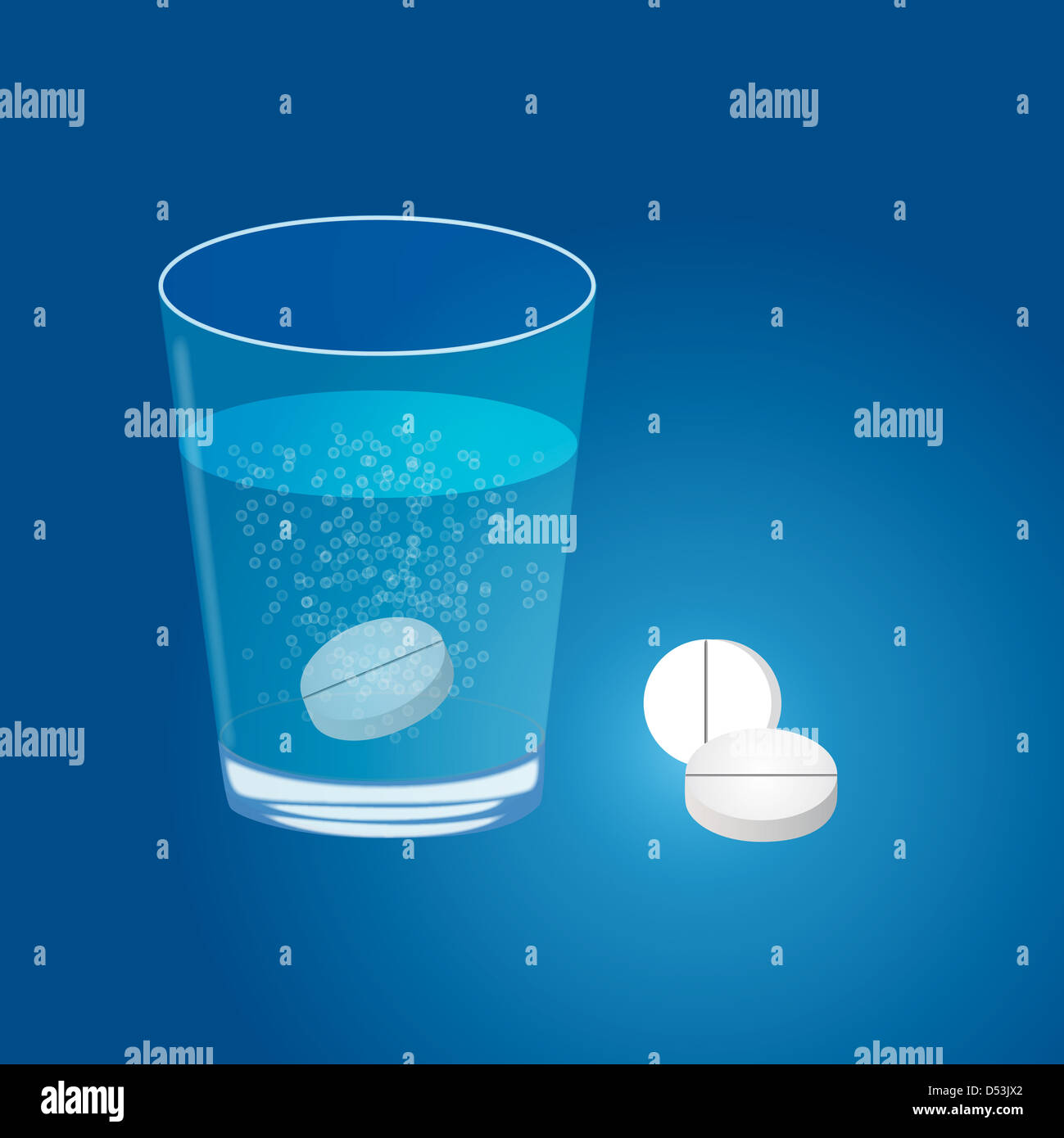 effervescent tablet dissolved in water Stock Photo Alamy