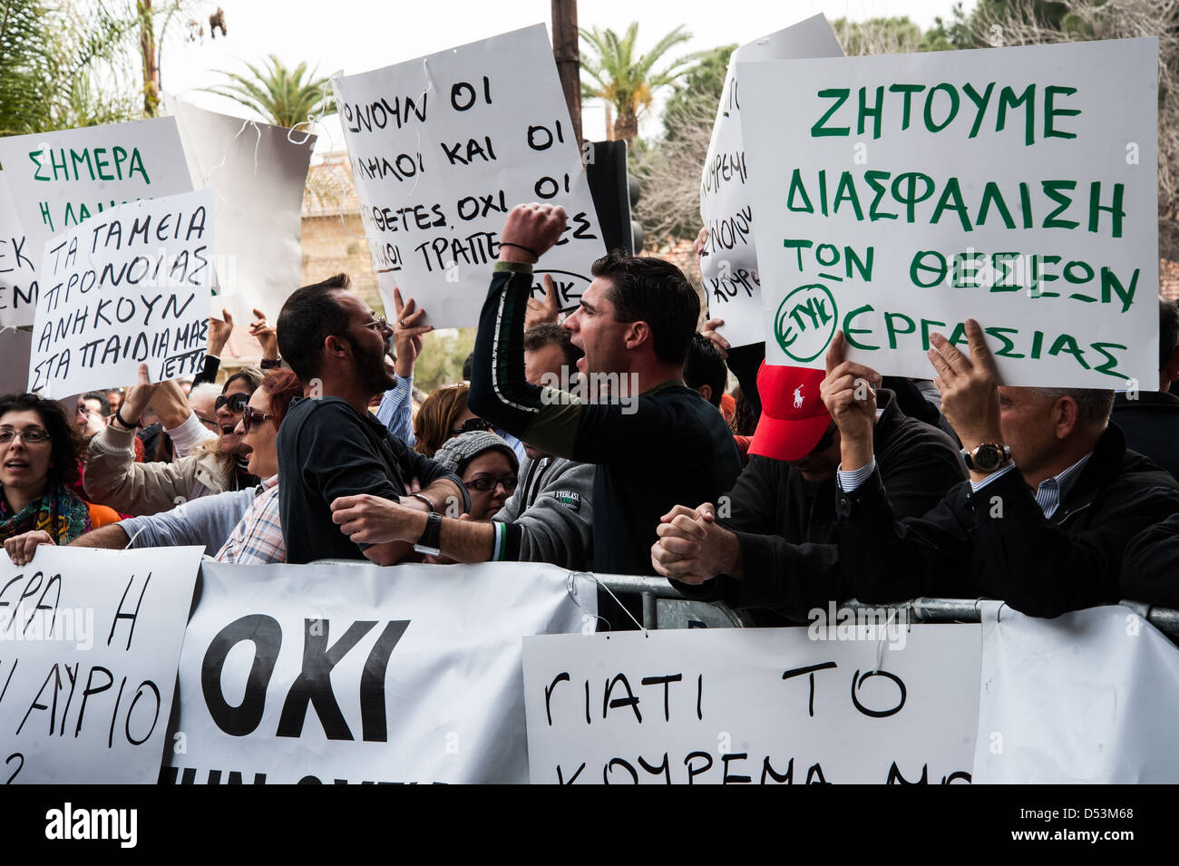 Cyprus protest hi-res stock photography and images - Alamy