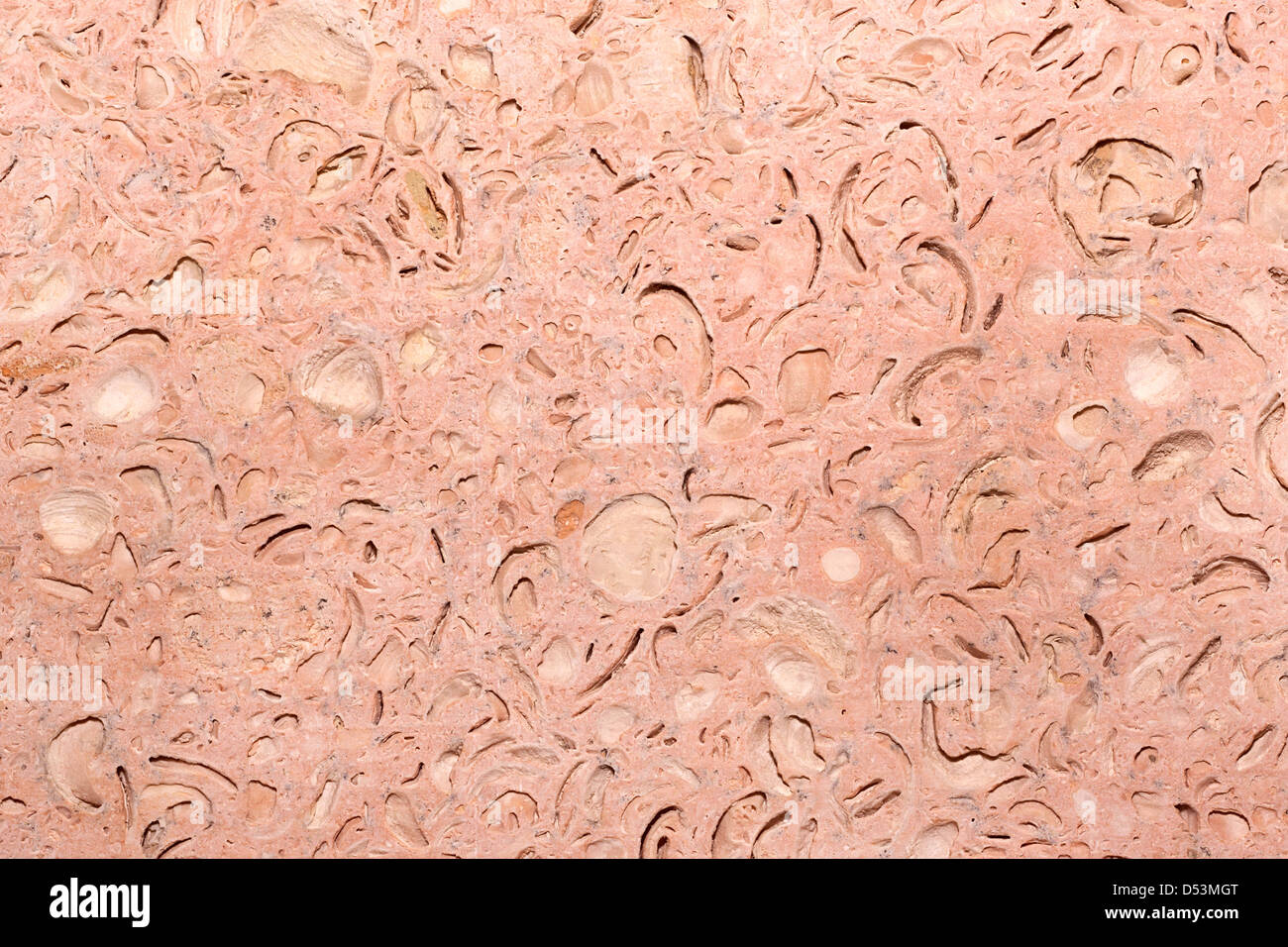 Background texture, light red porous wall. Stock Photo