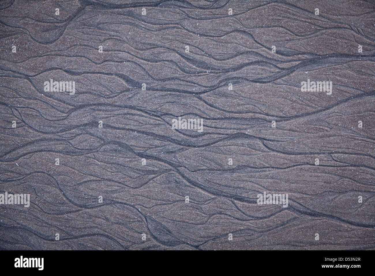 Lines and forms on the beach at Punta Chame, Pacific coast, Panama province, Republic of Panama. Stock Photo