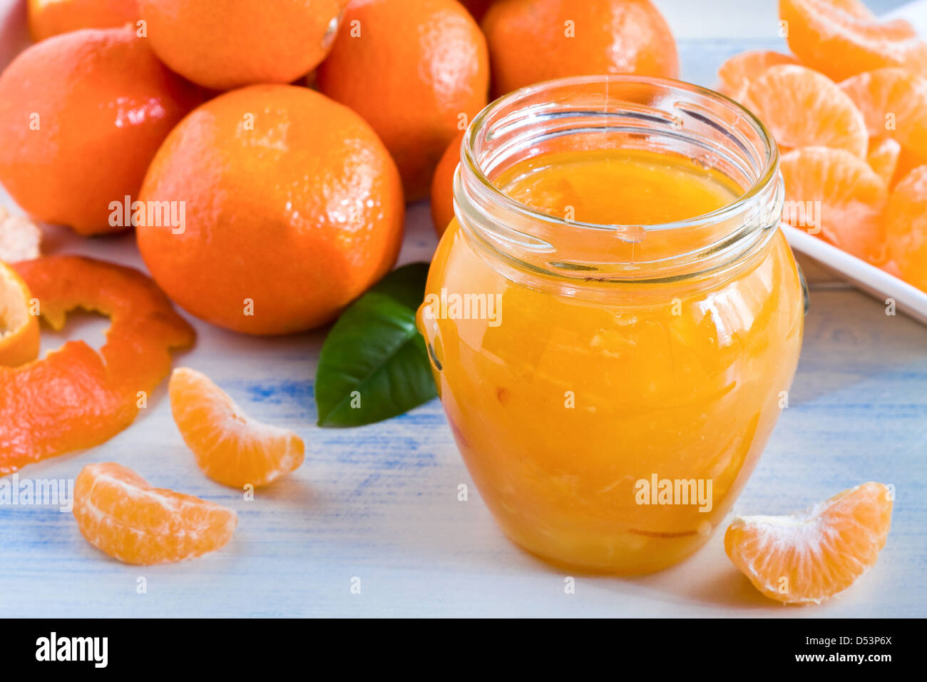 Homemade orange jam Stock Photo
