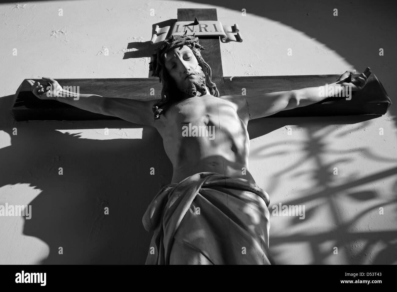 Jesus Christ on the cross from Vienna church Stock Photo
