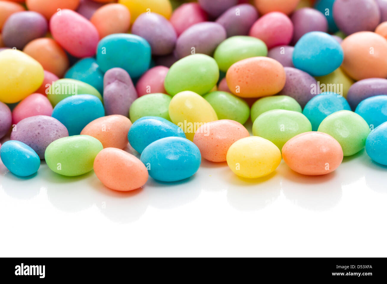 pastel color jelly beans for Easter Stock Photo Alamy