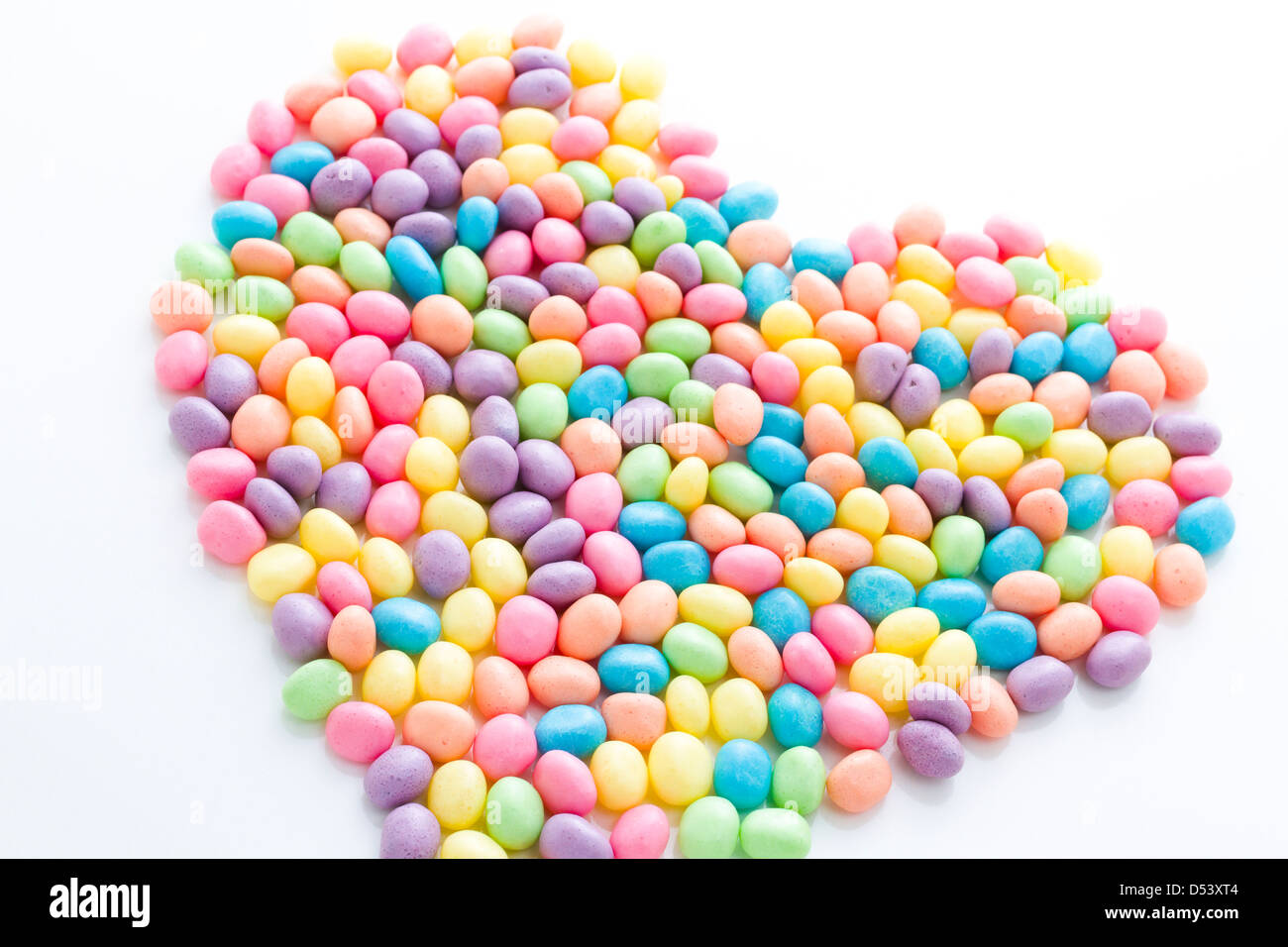 pastel color jelly beans for Easter Stock Photo Alamy