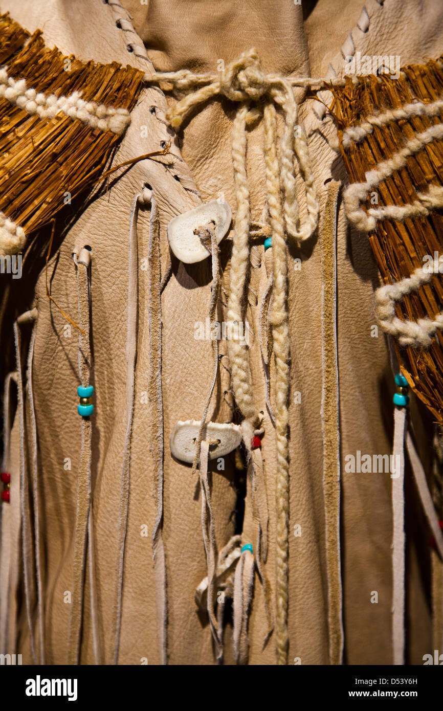Example of tanned leather clothing used by coastal native bands of
