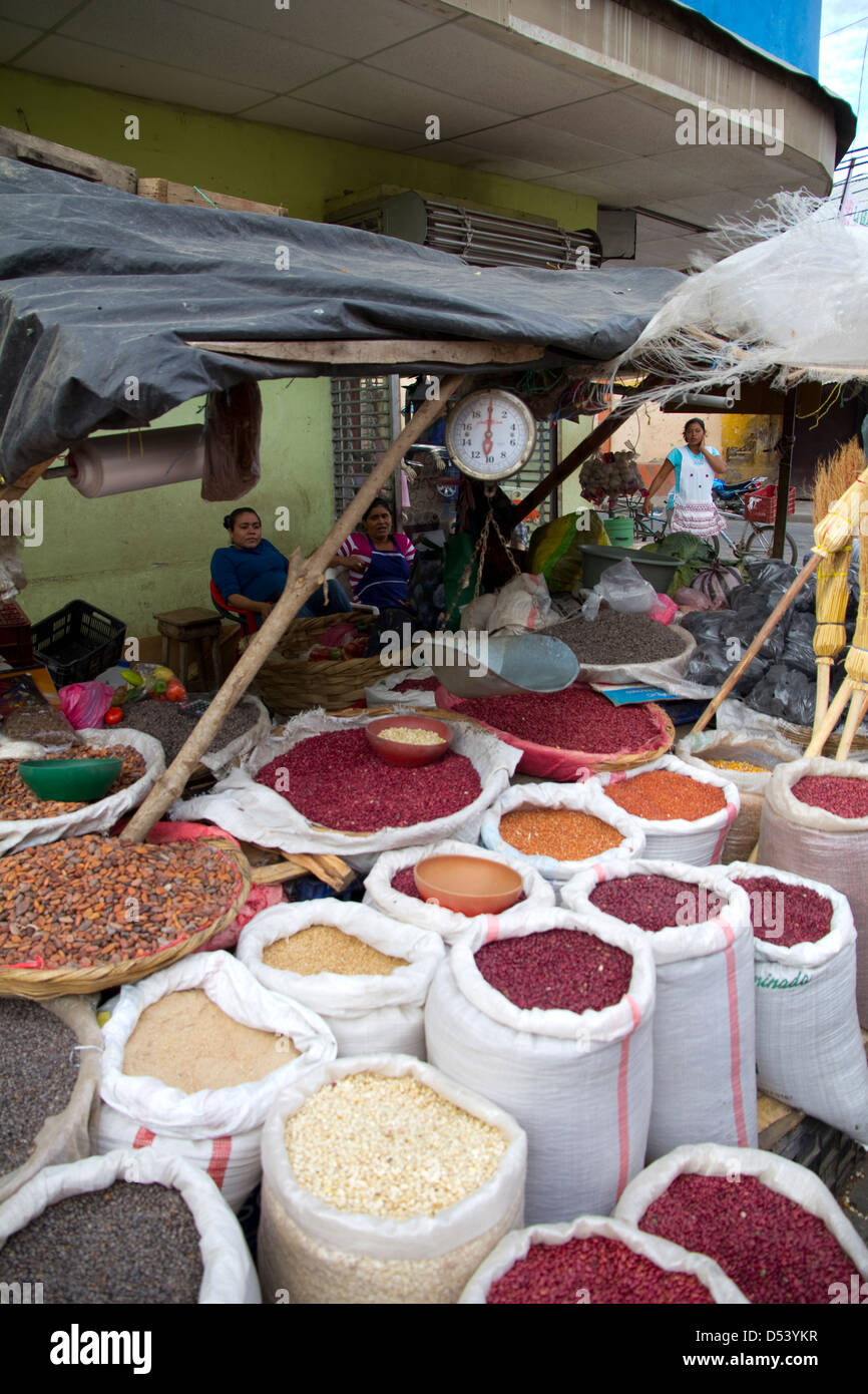 Colorful market display at Rivas, Nicaragua Stock Photo