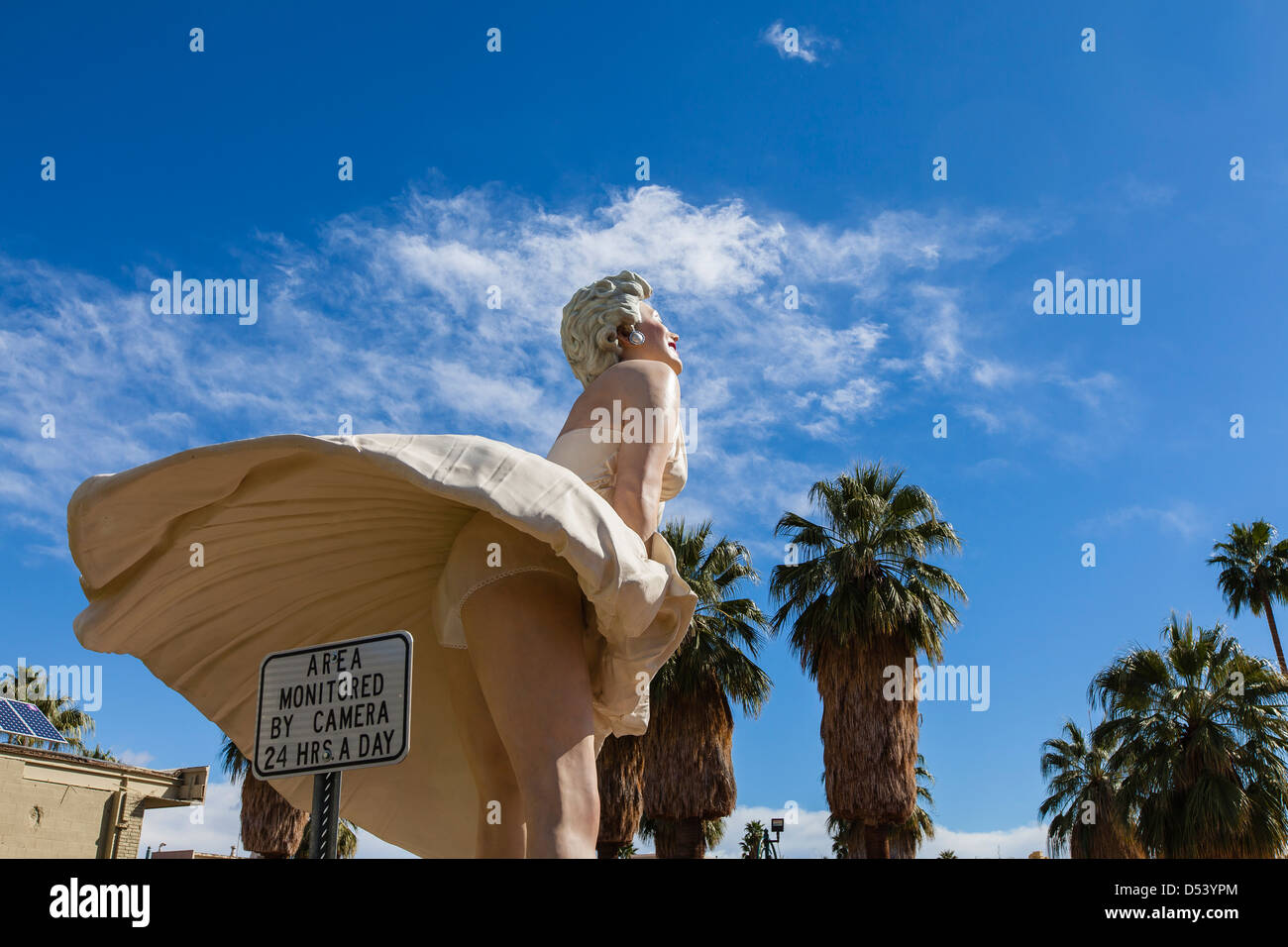 Palm Springs, California, USA 24th June 2021 A general view of atmosphere  of Marilyn Monroe Statue, Forever Marilyn which is 26 feet tall, returned  back to Palm Springs located in Downtown Palm