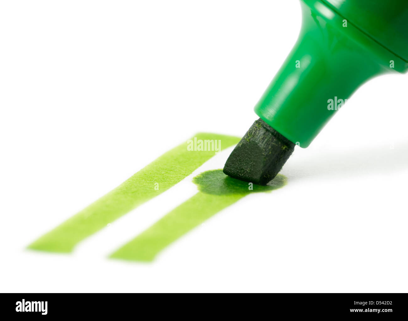 Color marker pen is photographed on the white background Stock Photo