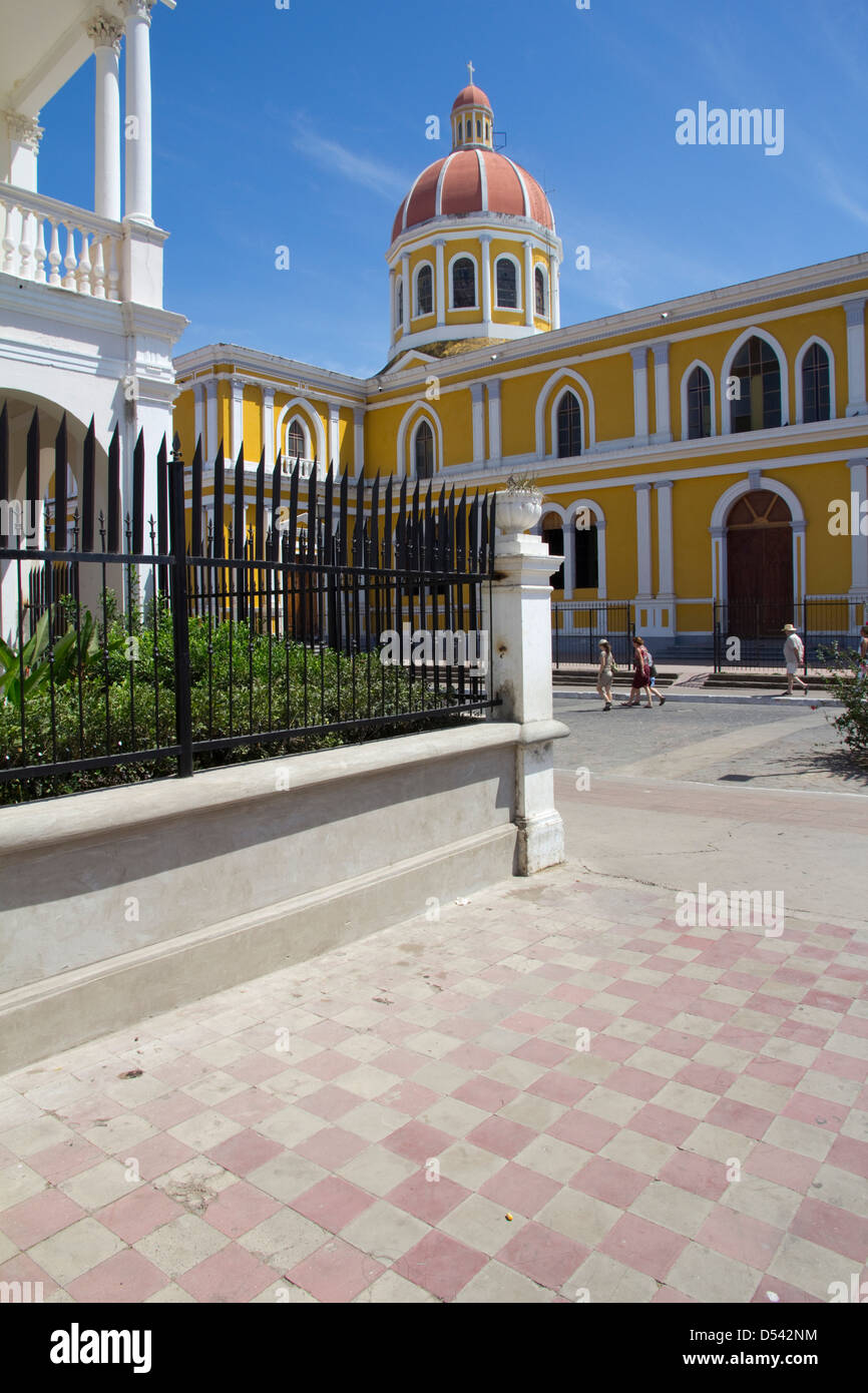 Cathedral of Grenada, first constructed in 1583, destroyed 19thC, rebuilt early 20thC, Grenada, Nicaragua Stock Photo