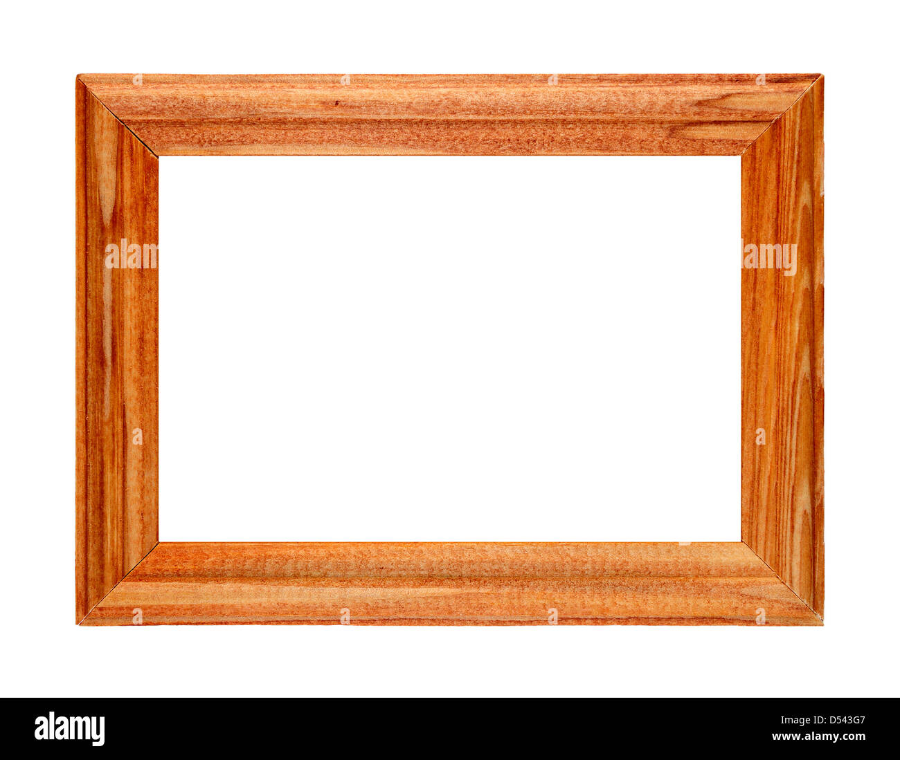 Wooden photo frame isolated on white background Stock Photo - Alamy