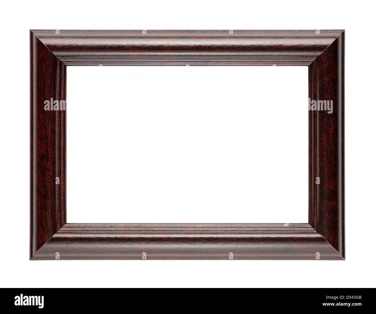 Wooden photo frame isolated on white background Stock Photo - Alamy