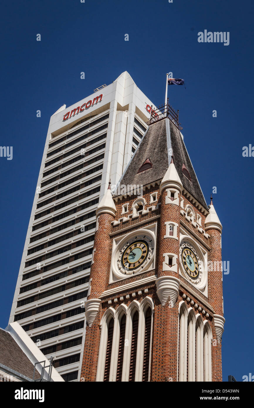 Old & new buildings in Perth Stock Photo - Alamy
