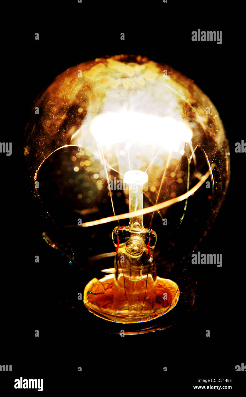 Broken light bulb explosion Stock Photo Alamy