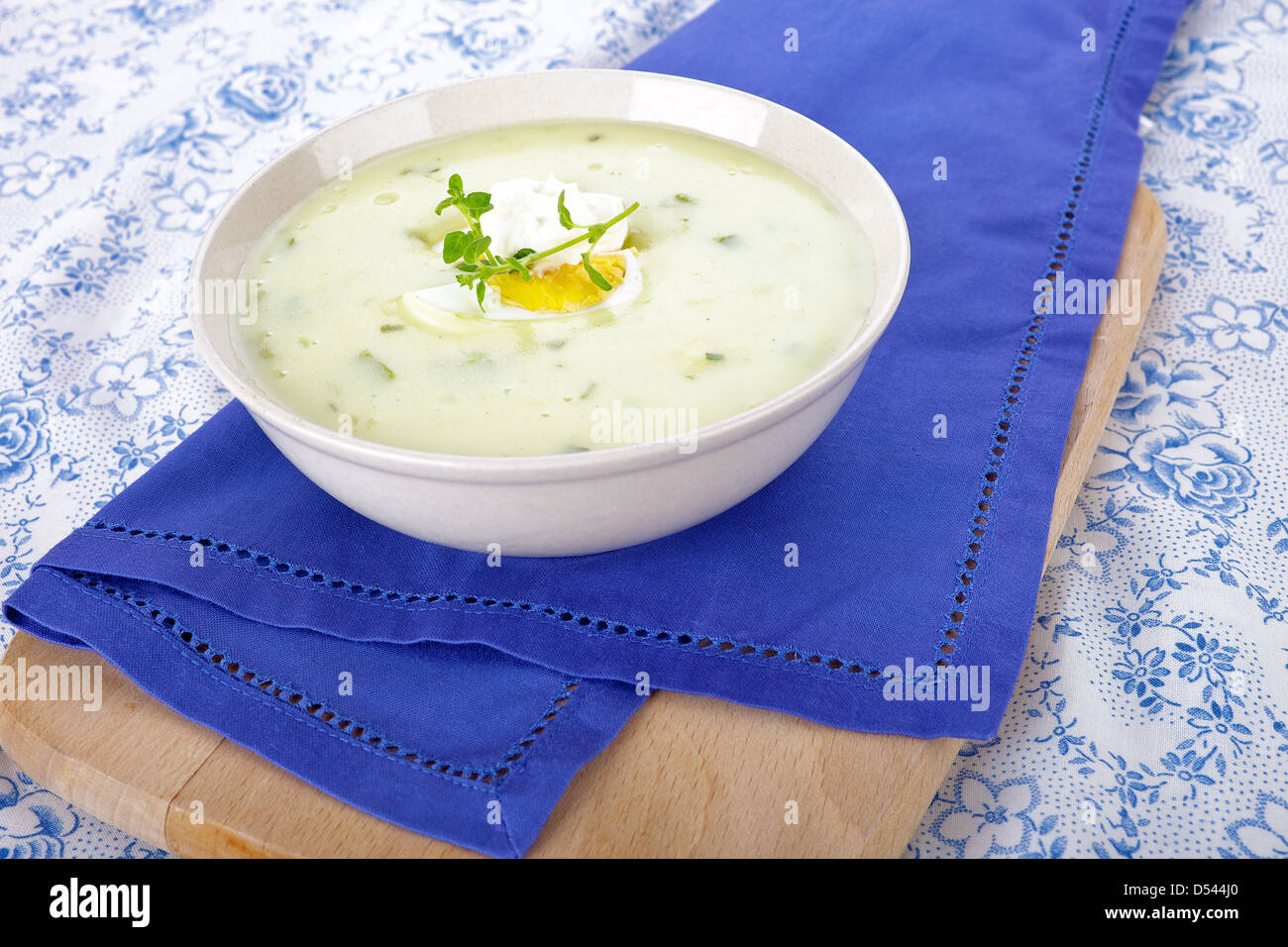 Green vegetables soup Stock Photo Alamy