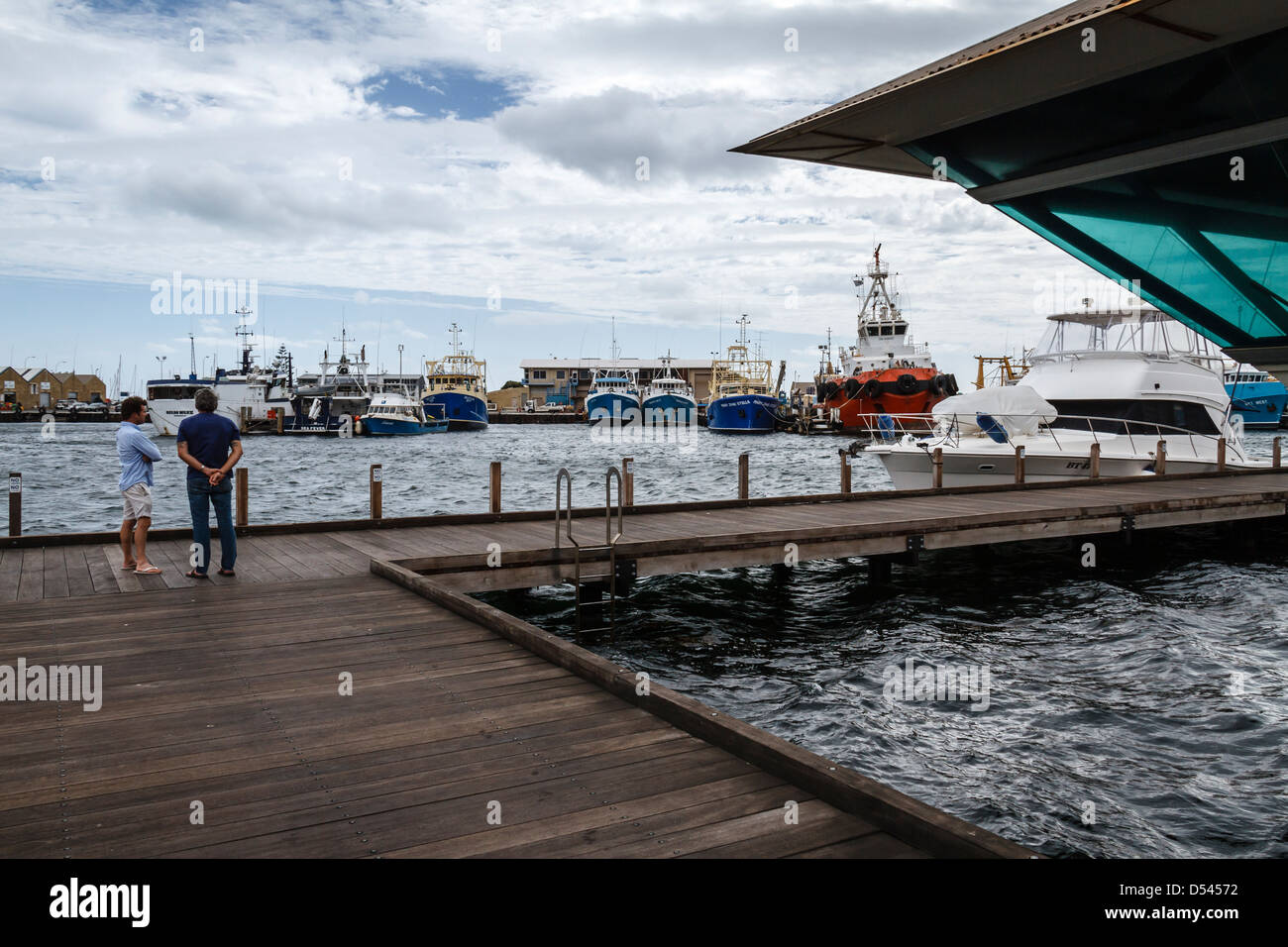 Fremantle Boat Harbour Stock Photo Alamy