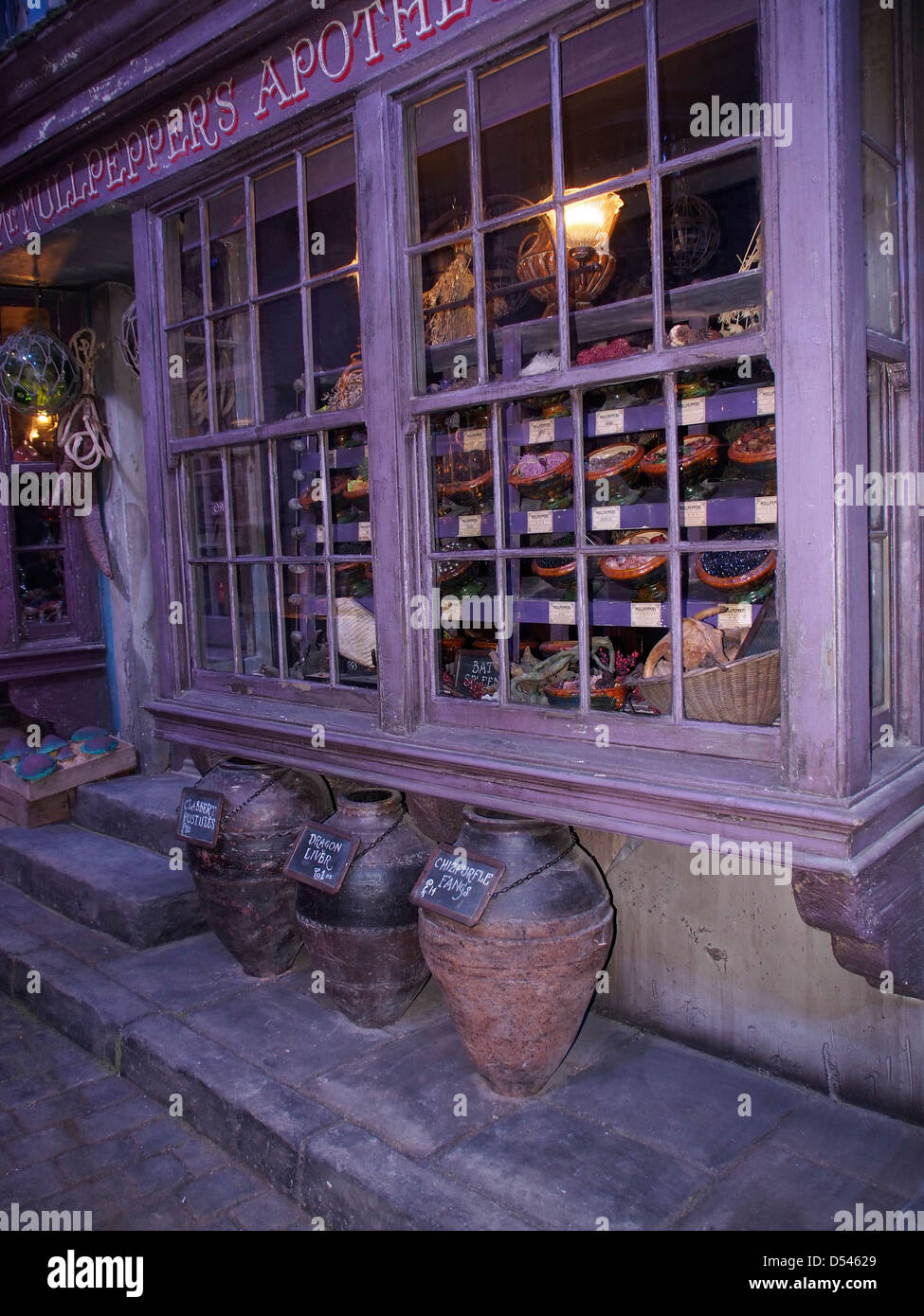 Diagon Alley Harry Potter Warner Brothers tour Stock Photo