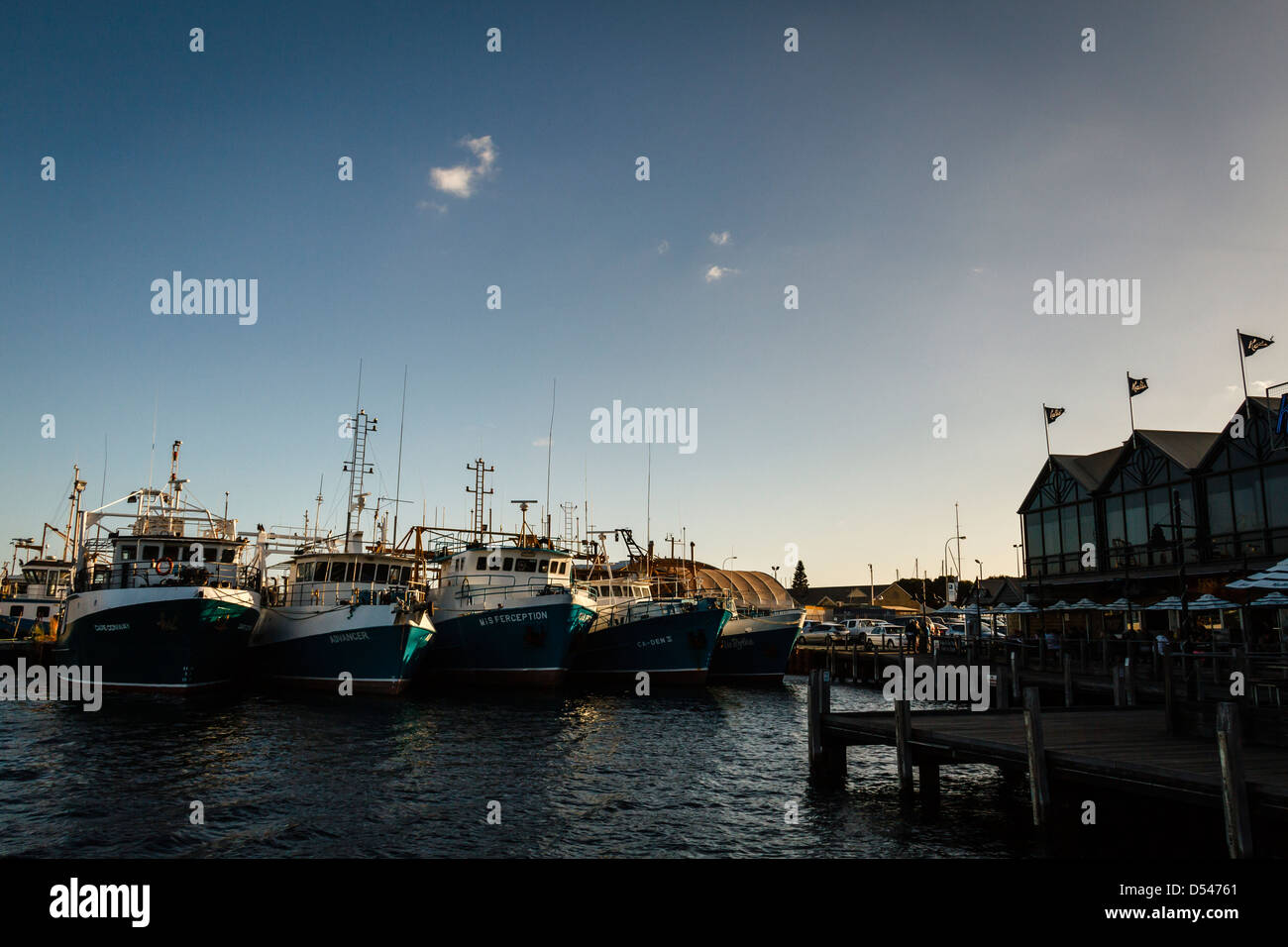Fremantle Boat Harbour Stock Photo Alamy