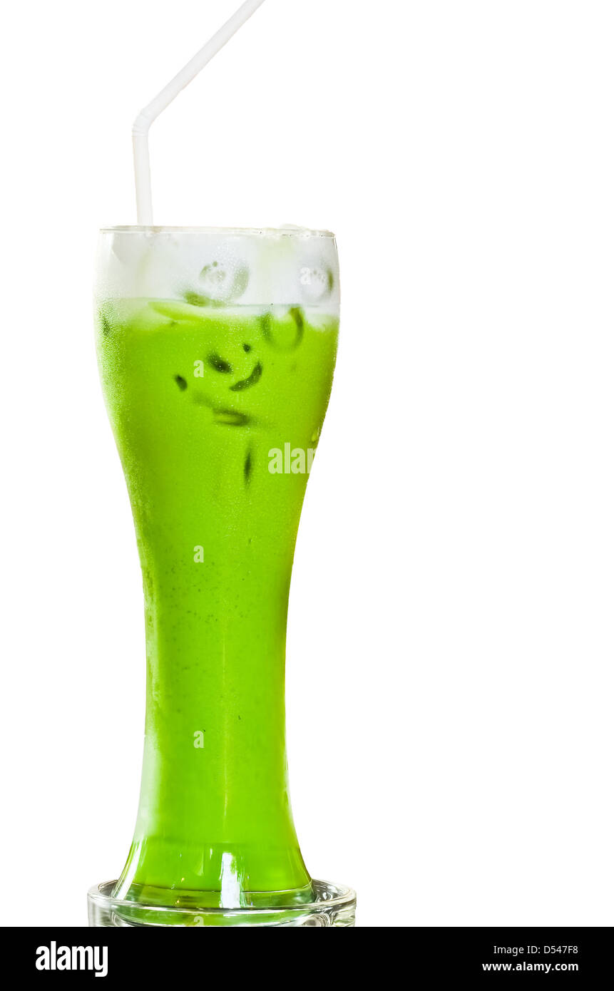 Green tea blended in the office Stock Photo Alamy