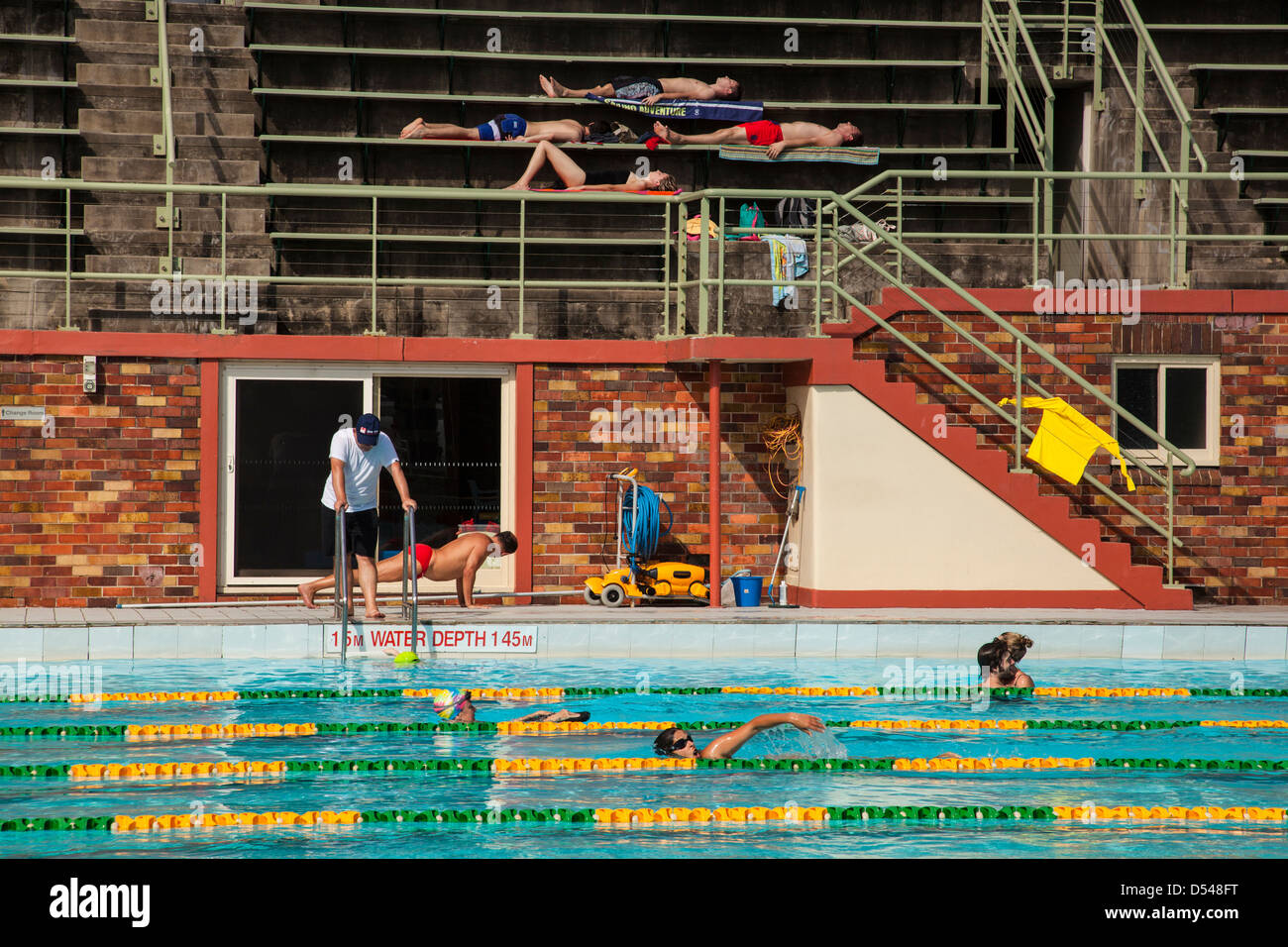 North Sydney Olympic swimming pool, NSW, Australia Stock Photo