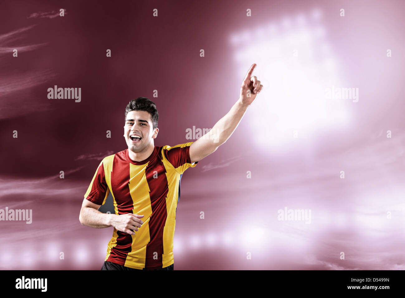 soccer or football player on the field Stock Photo Alamy