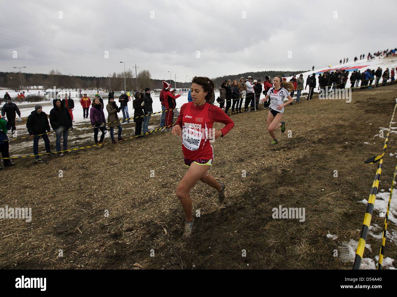 Bydgoszcz, Poland 24th, March 2013 IAAF World Cross Country Chamiponships. Junior Race Woman. Pictured: Fadwa Sidi Madane Stock Photo