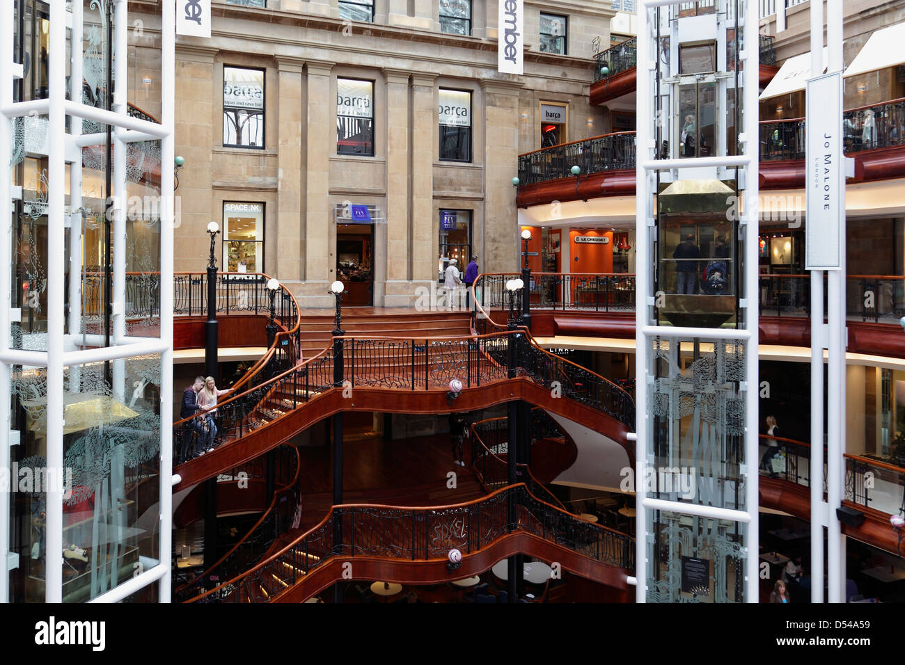 Princes Square Shopping Centre off Buchanan Street in Glasgow city