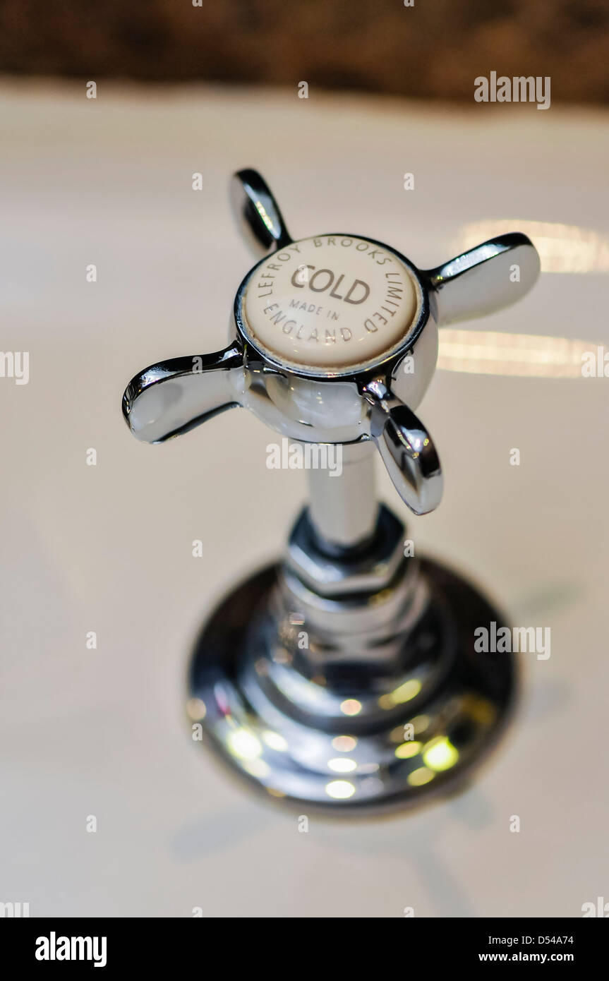 Lefroy Brooks La Chapelle cold tap fitting Stock Photo
