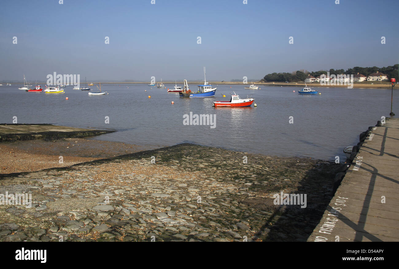 Felixstowe Ferry on the river Deben Stock Photo Alamy