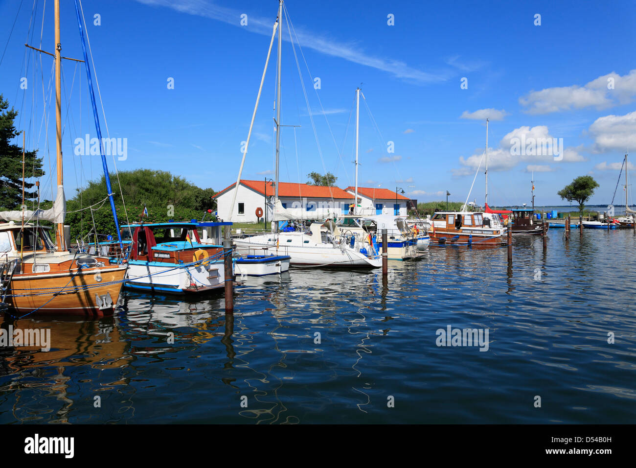 Photo Originale Hiddensee Port Neuendorf Rügen 1950 - Bateaux - Vintage