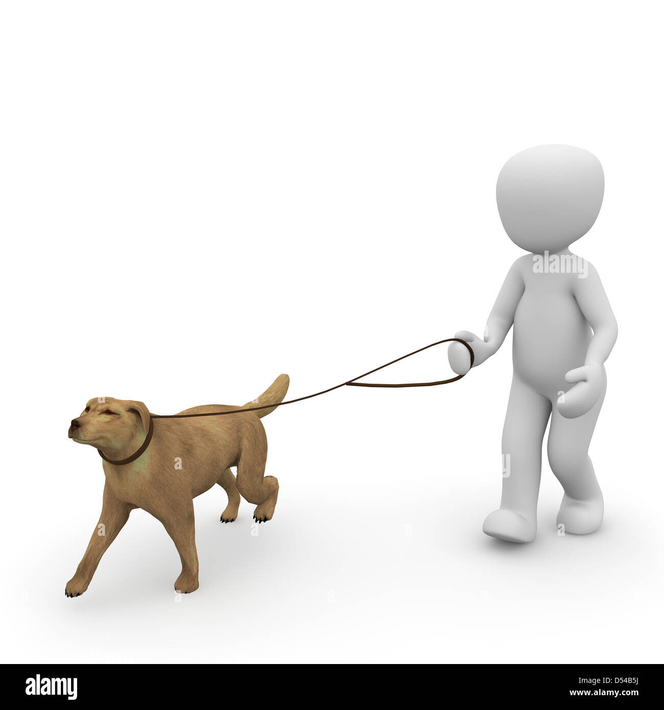 Dogs are very obedient, trusting, loving and always have to go hungry after a walk Stock Photo