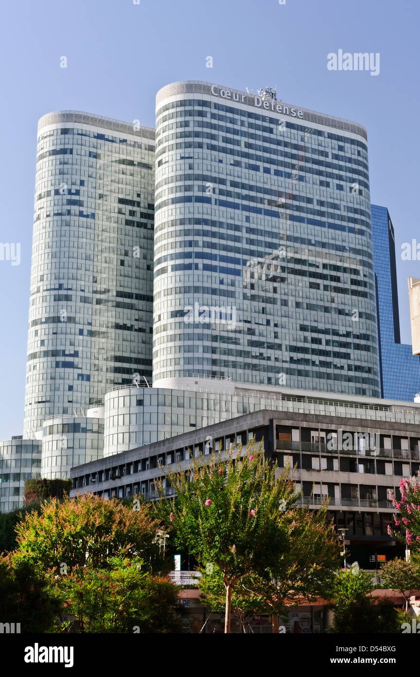 Contemporary buildings in La Défense business district, Paris, France. Stock Photo