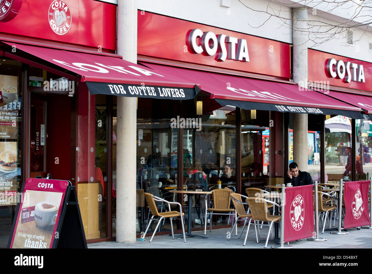 Parade of local shops on Uxbridge Road, Ealing Common, W5, London