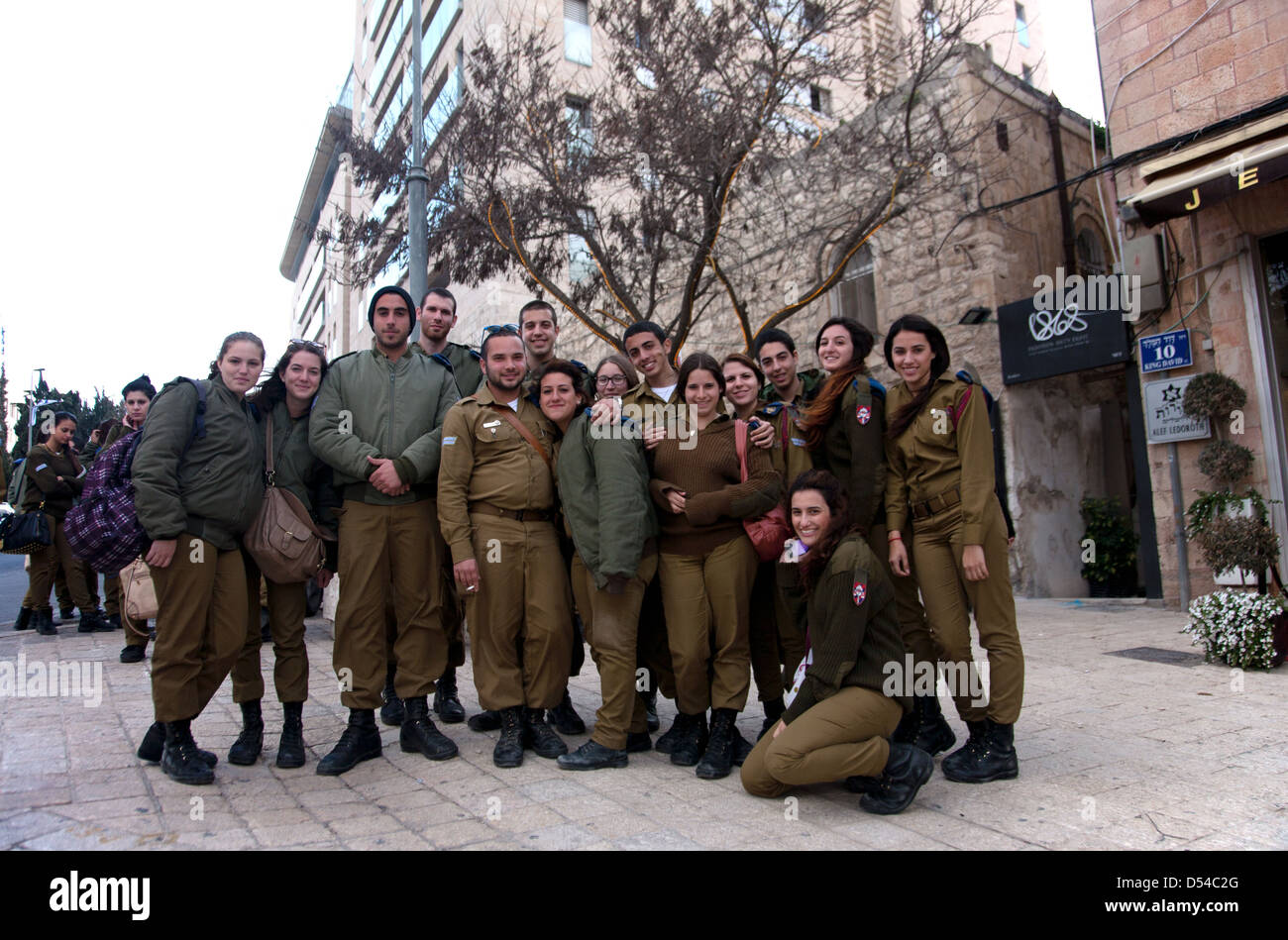IDF, Zahal (Israeli army), Jerusalem, Israel, Middle East Stock Photo