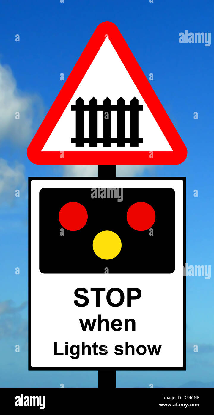 Advance warning of light signals at a Level crossing with barrier or