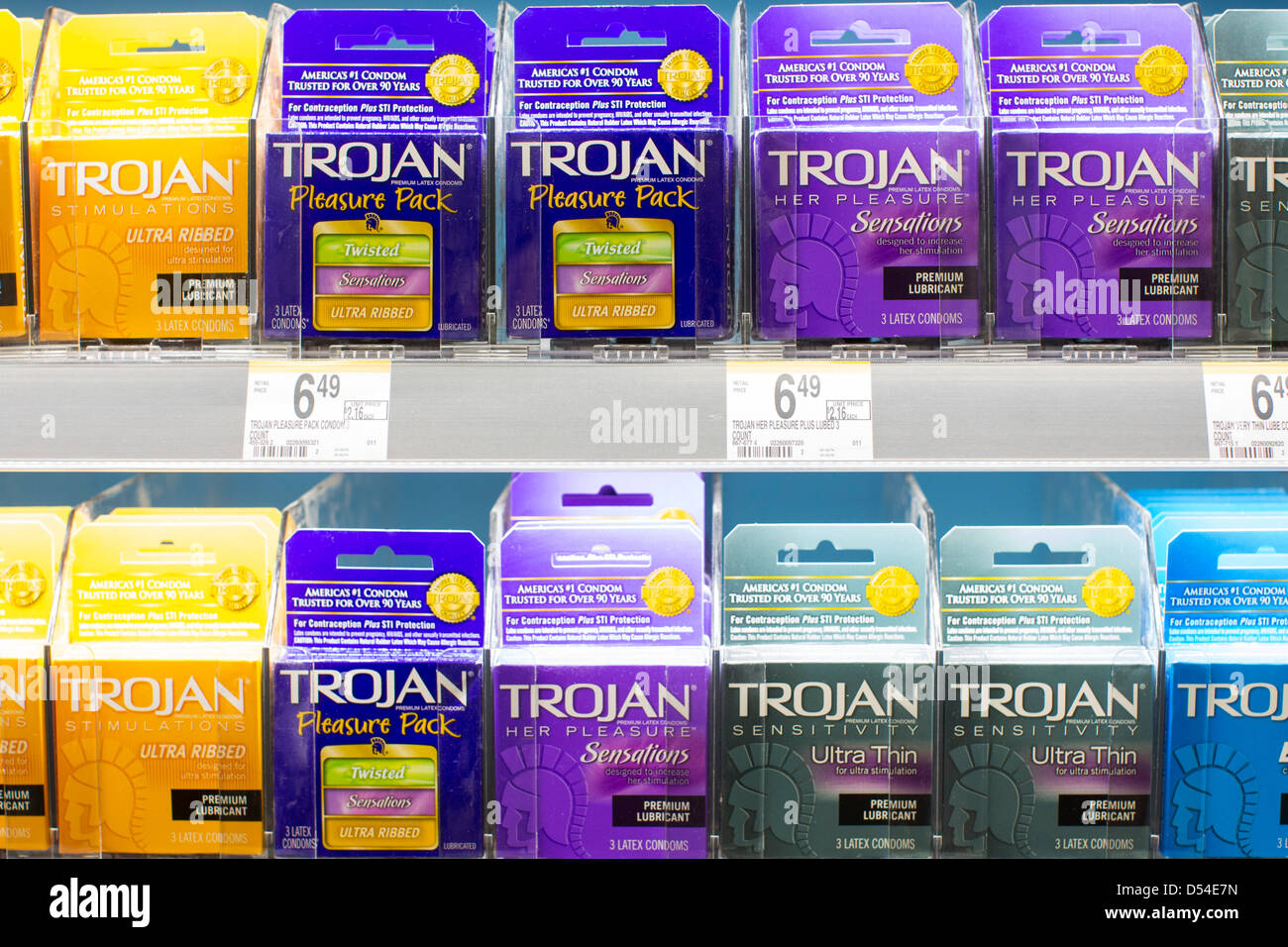 different kinds of trojan condoms