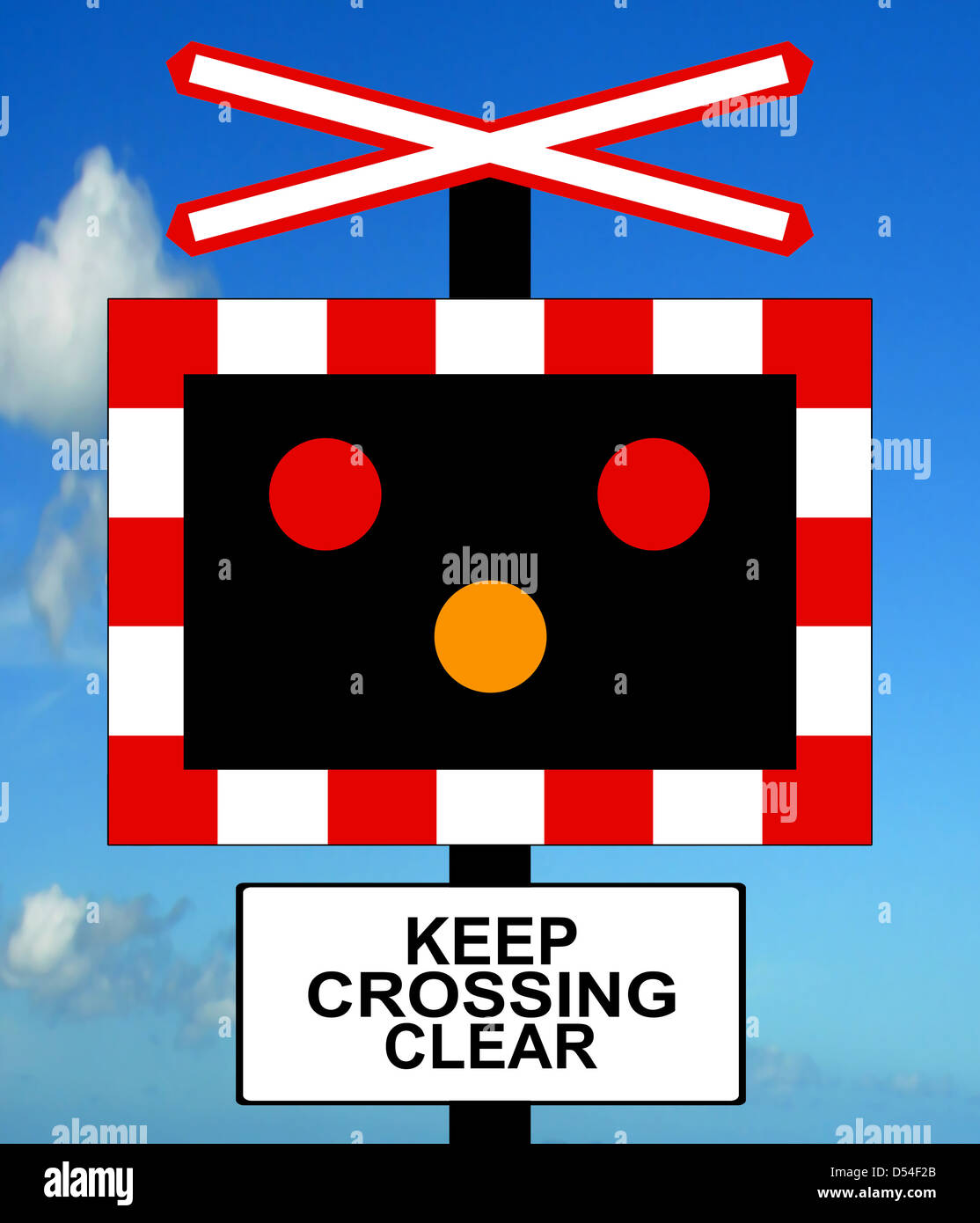 Level Crossing With Barrier Or Gate Ahead Road Sign On White Background Stock Photo Alamy