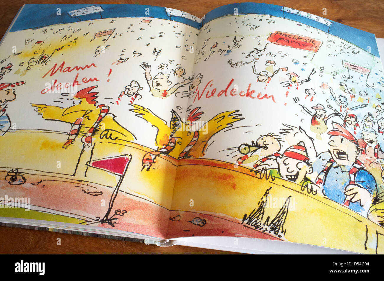 Koln mit Huhner Augen illustrated children's book Stock Photo