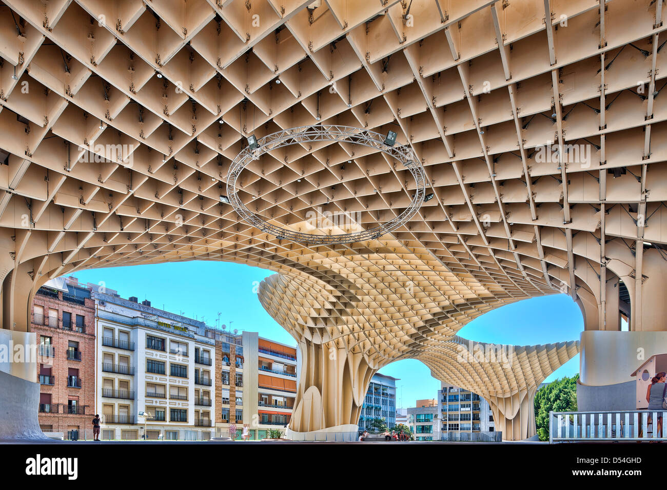Seville, Spain, the Metropol Parasol in the Plaza de la Encarnacion Stock Photo