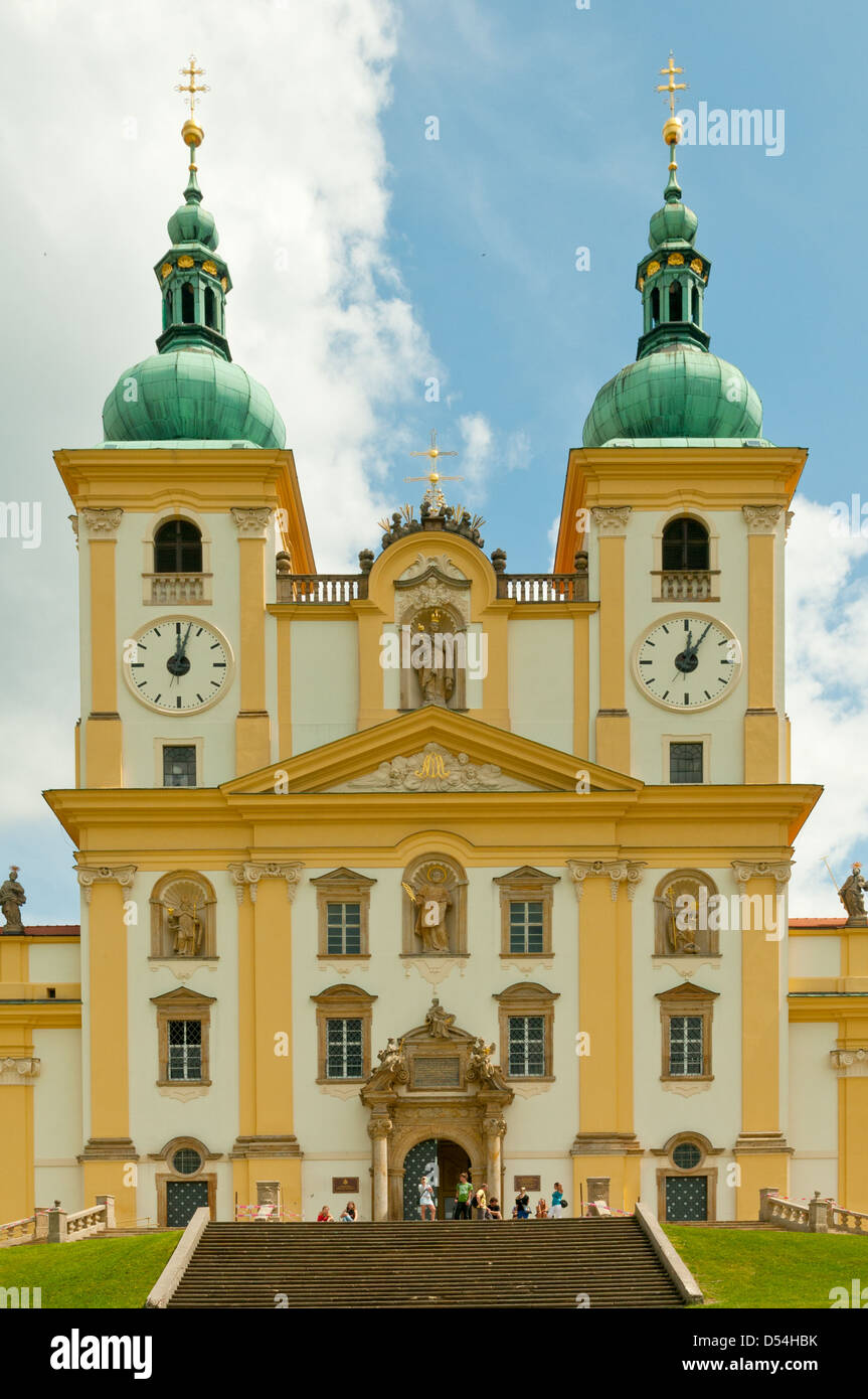 Church of the Visitation of the Virgin Mary, Svaty Kopecek, Czech Republic Stock Photo