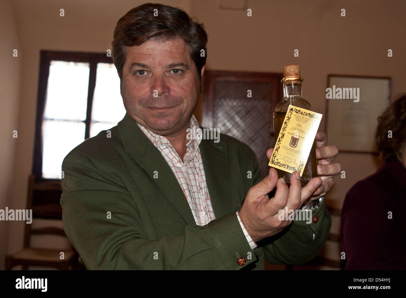 Spain, the Nunez de Prado Olive Oil Factory in Baena, Owner Felipe