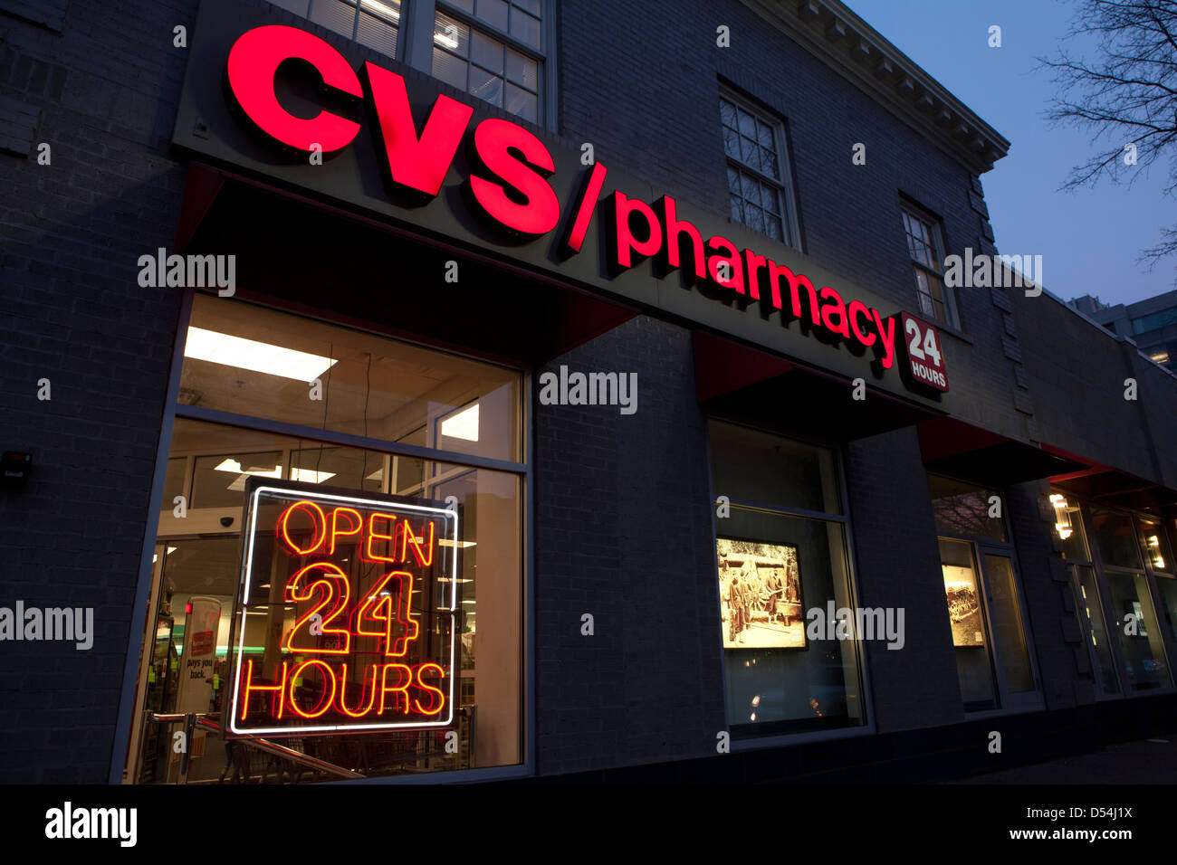 CVS pharmacy storefront Stock Photo