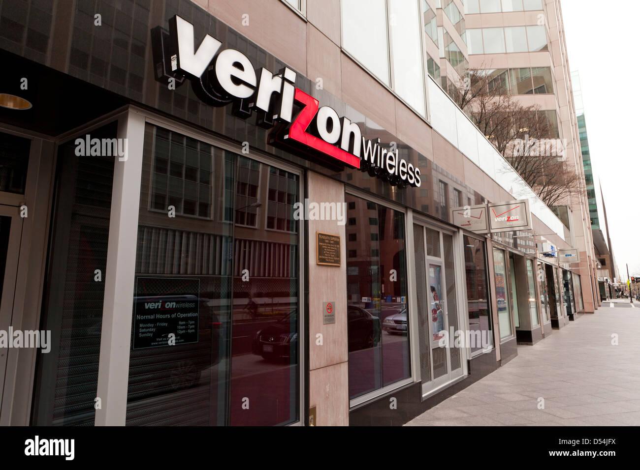 Verizon Wireless storefront Stock Photo