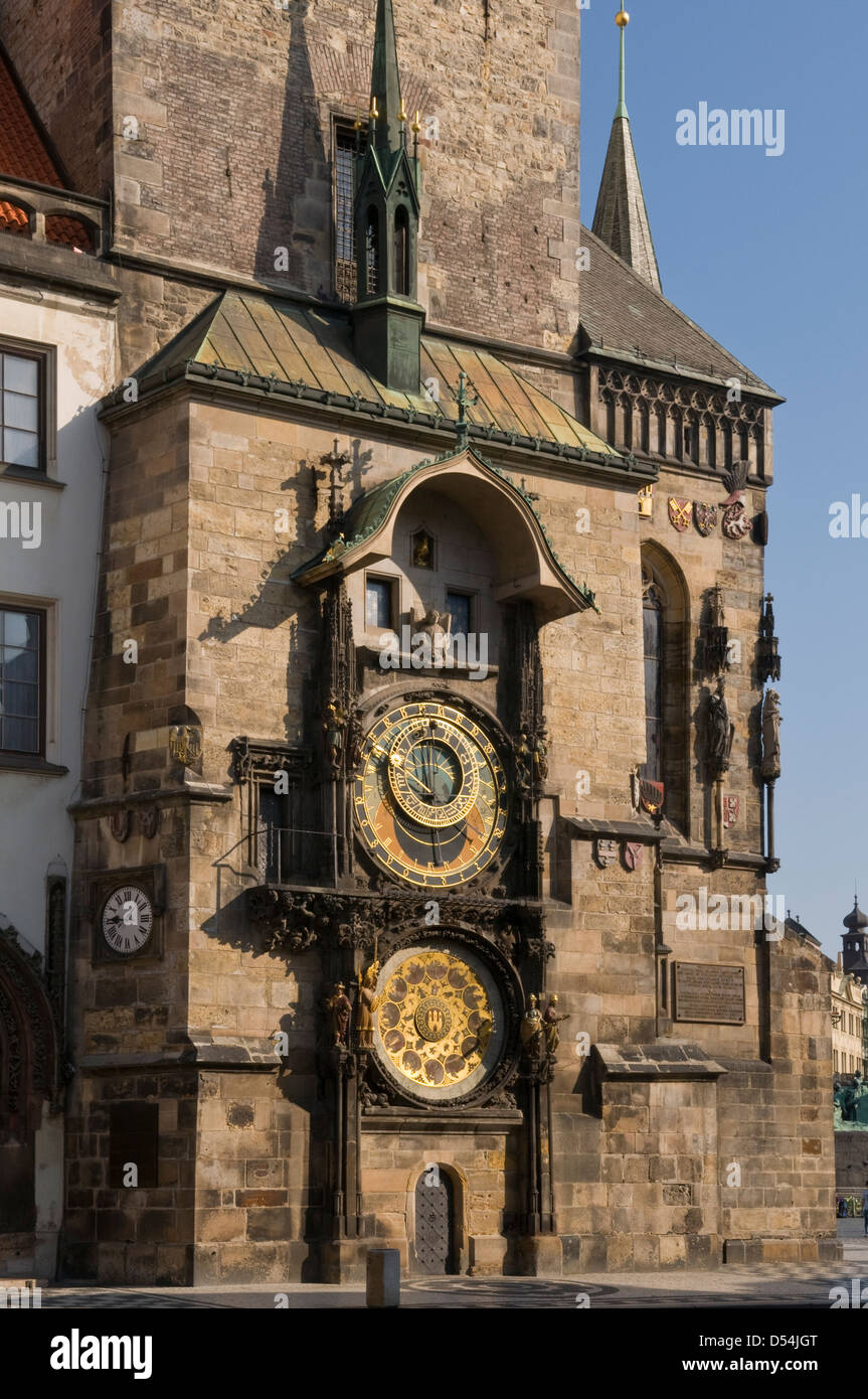 Astronomical Clock, Old Town Square, Prague, Czech Republic Stock Photo