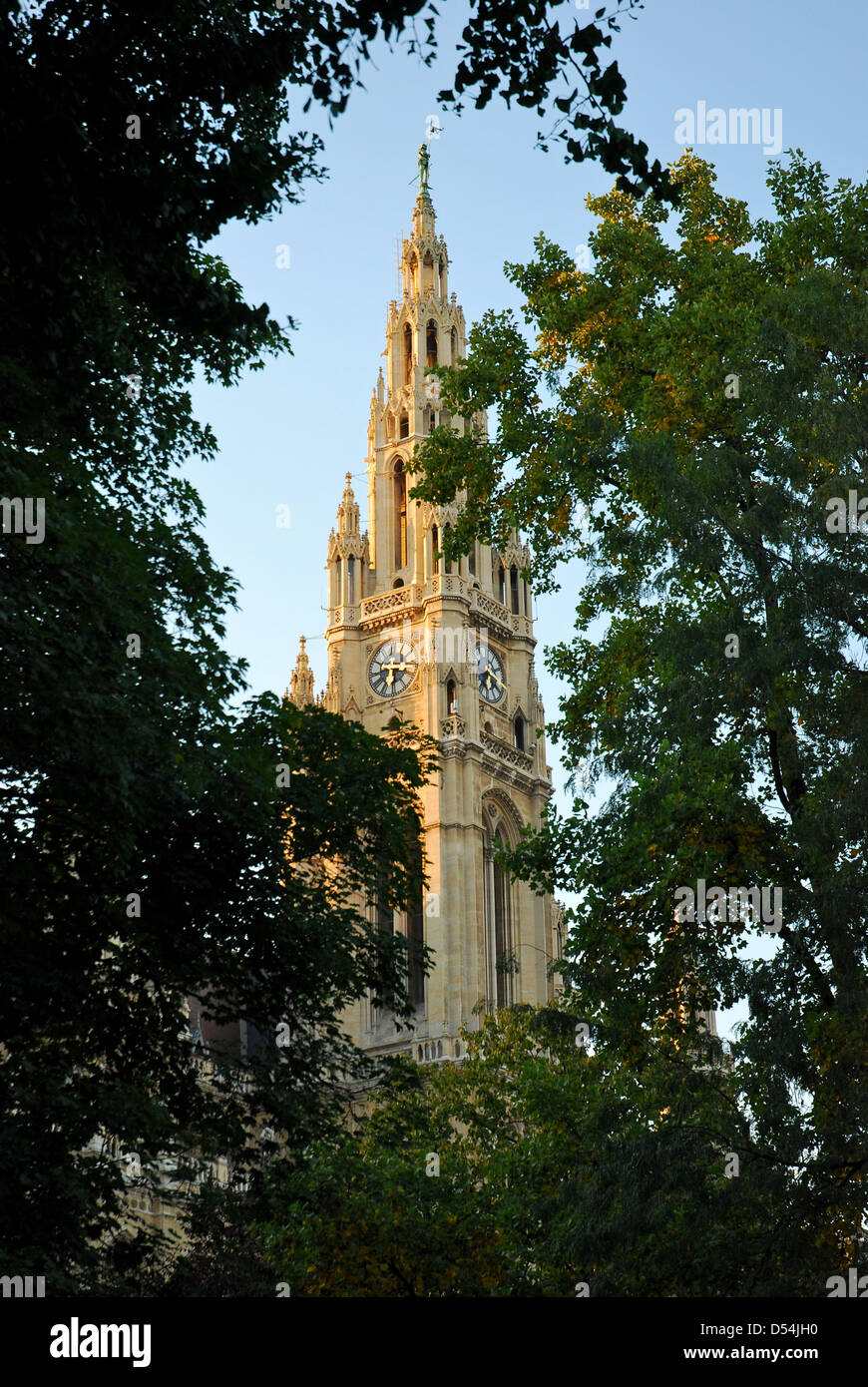 Vienna Town Hall Stock Photo