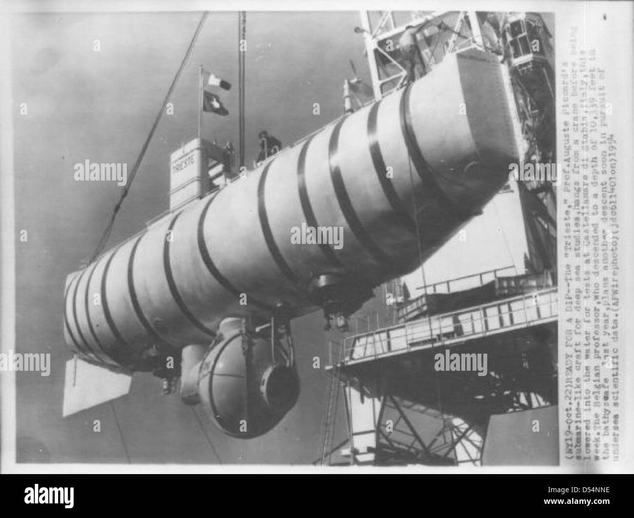 Bathyscaphe Trieste sphere Stock Photo - Alamy