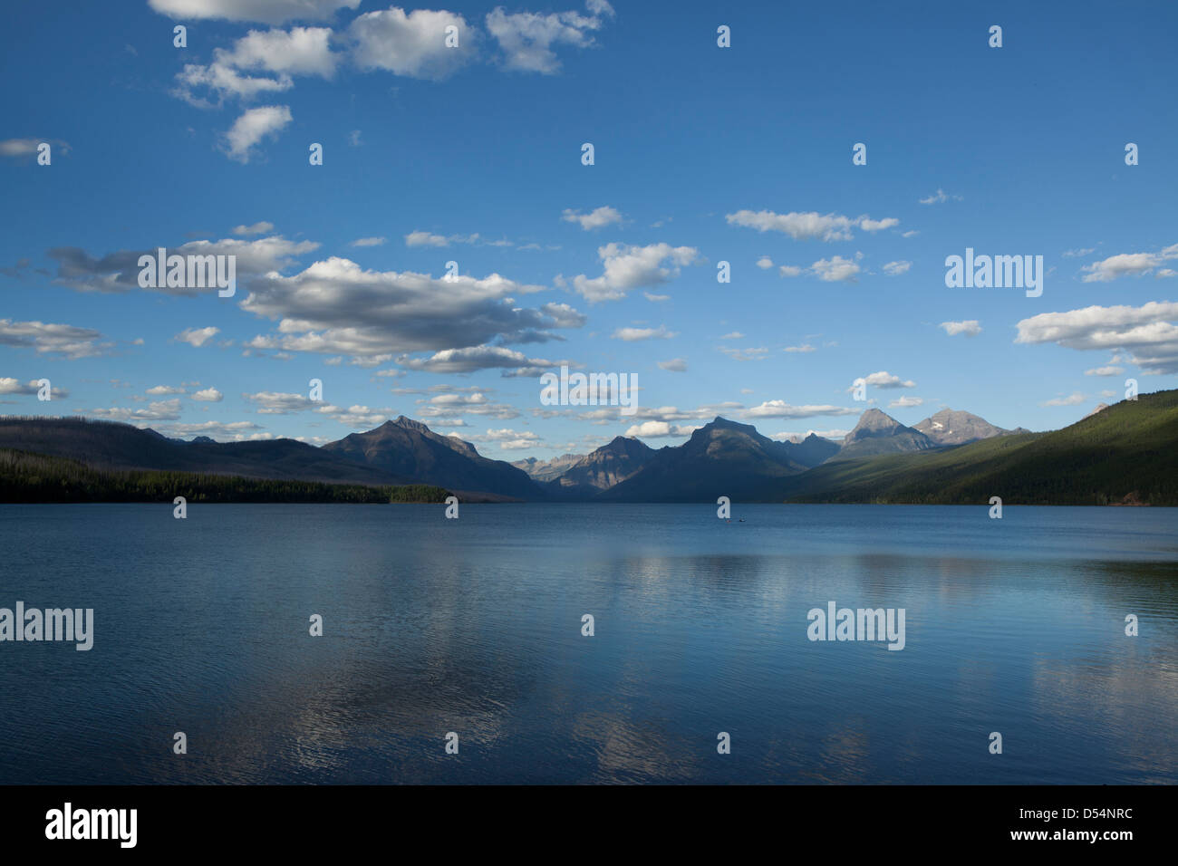 Landscape of lake and mountains Stock Photo - Alamy