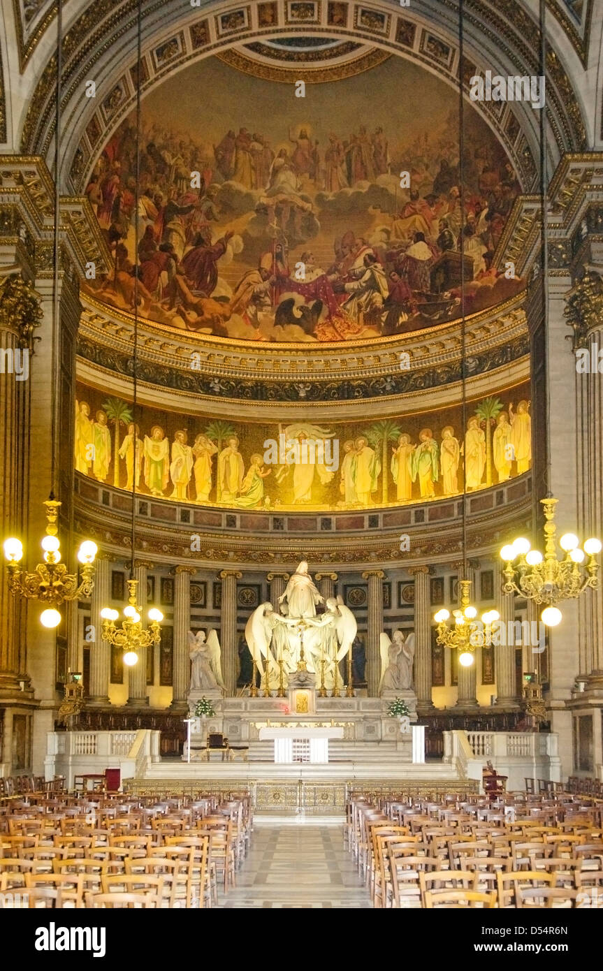 Inside the Church of Ste Marie Madeleine, Paris, France Stock Photo Alamy